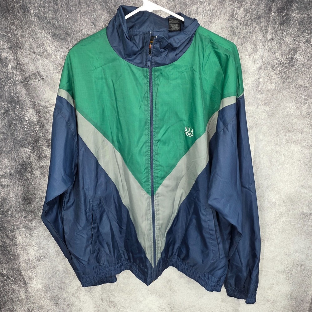 Vintage‎ USA Olympic Windbreaker Large JC Penny Exclusive Olympic Apparel Jacket